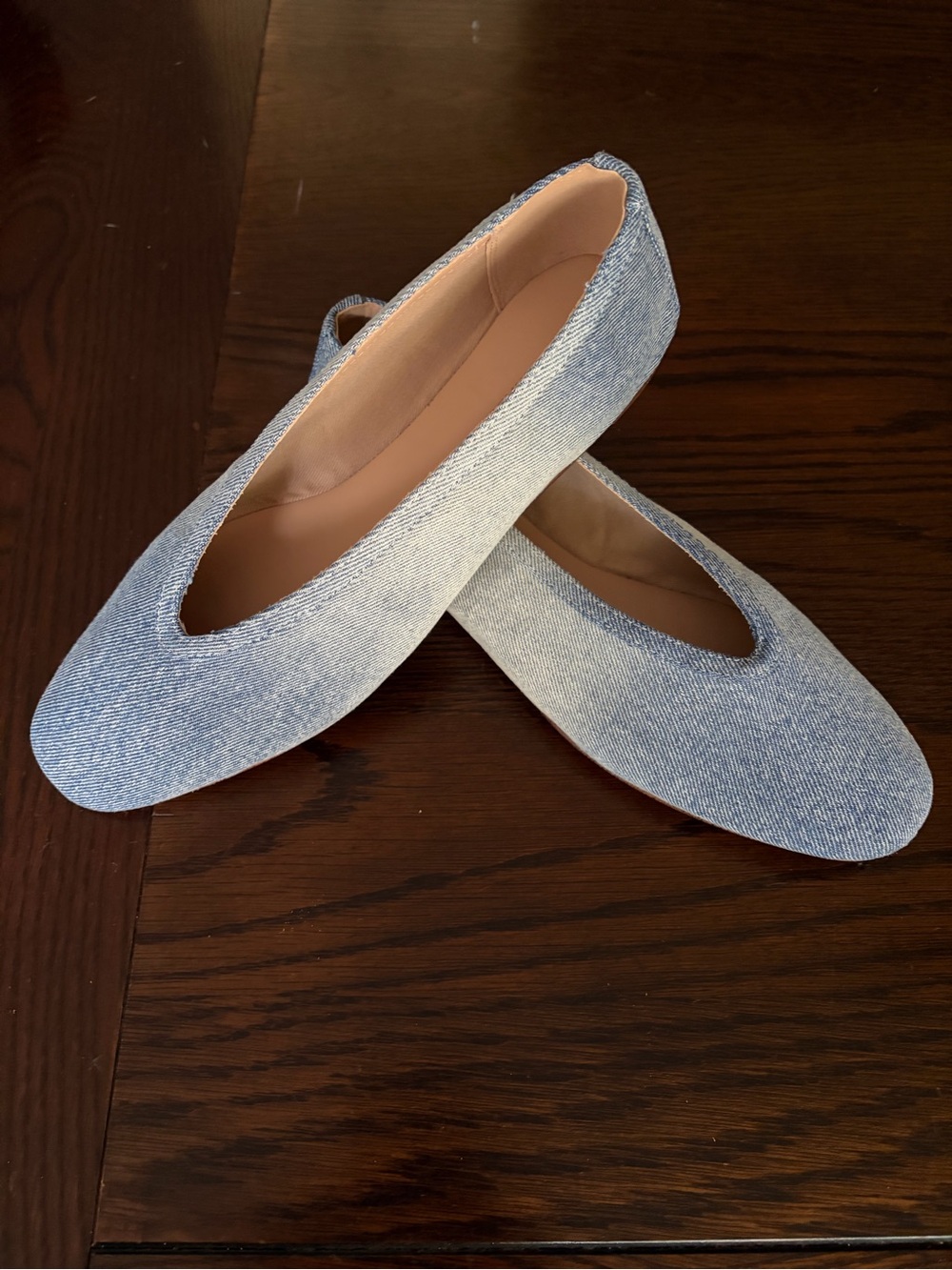 Steve Madden Denim Ballerina Flats Size 8 - Picture 5 of 6